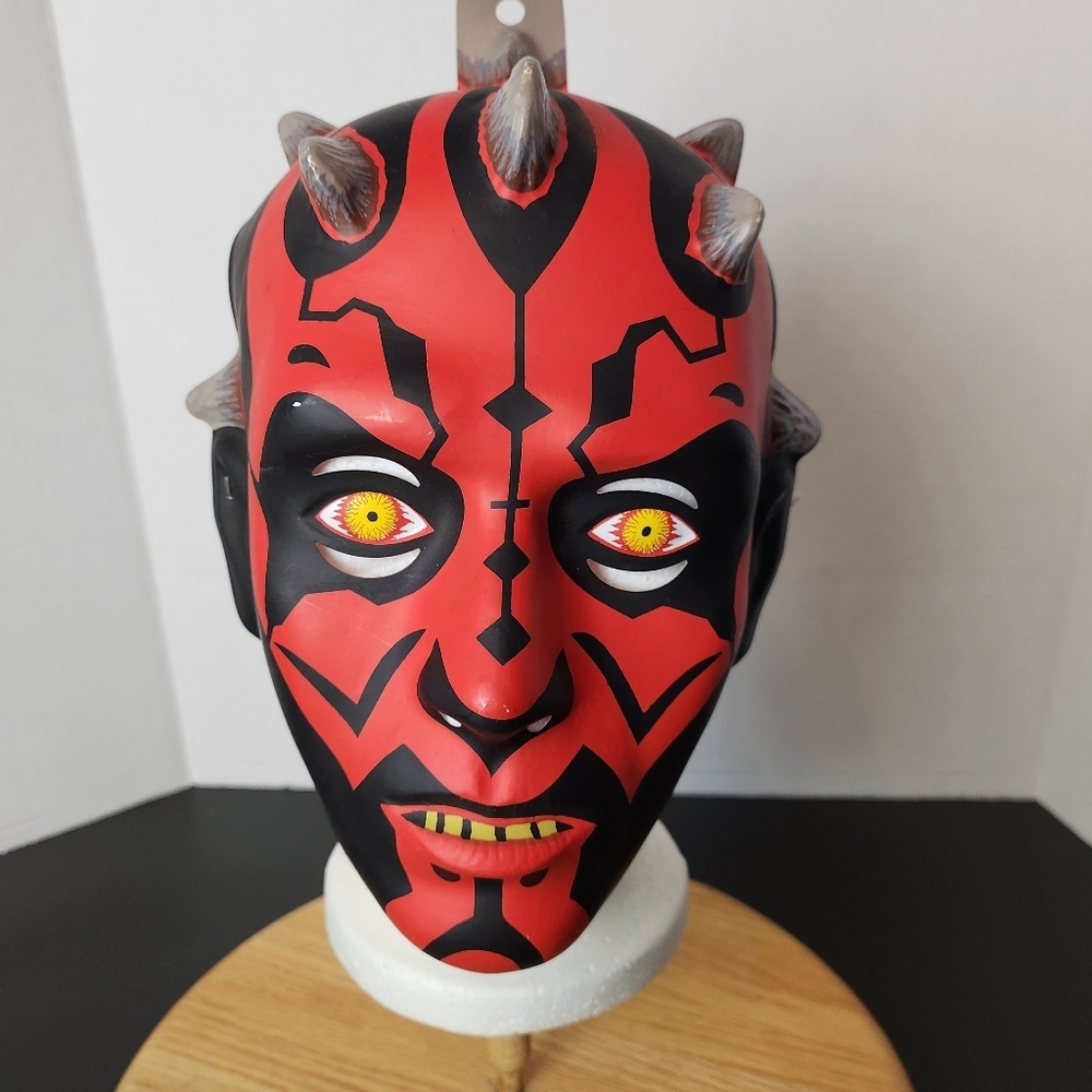 Vintage DARTH MAUL SITH LORD PVC MASK CHILD SIZE